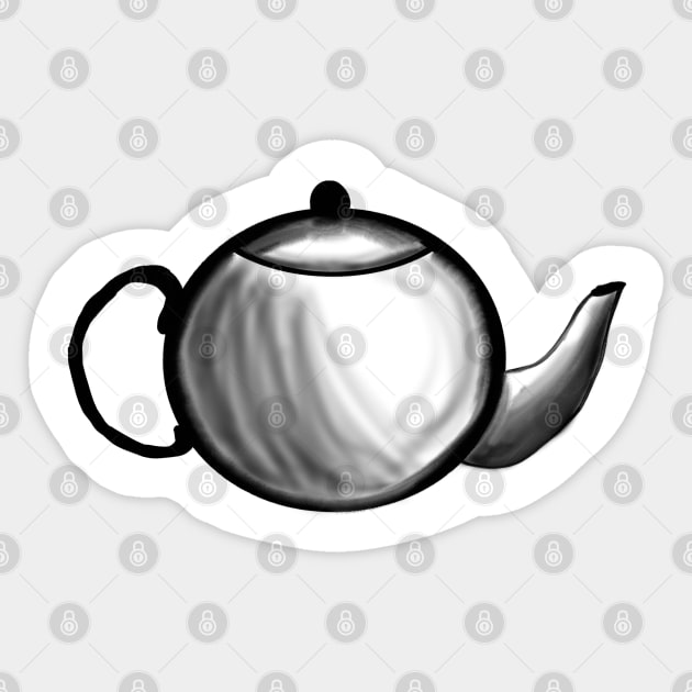 Pot of tea Sticker by Charlotsart